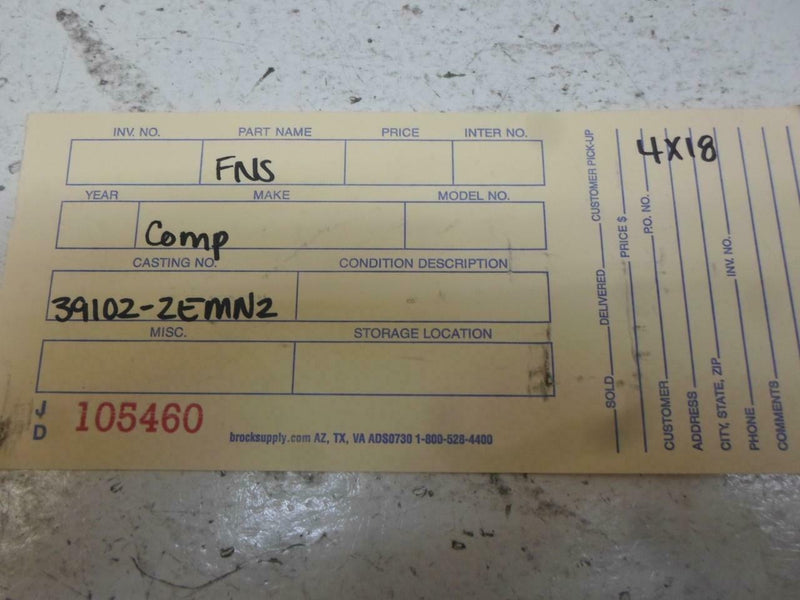 OEM Engine Computer Hyundai Elantra 2011 2012 2013 39103-2Emn2 1.8L ECM PCM ECU