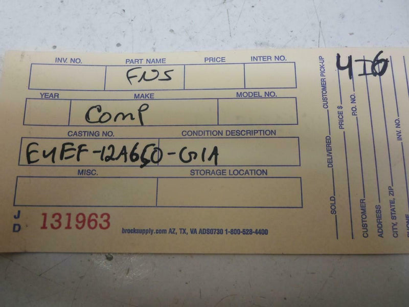 OEM Engine Computer Ford Mustang 1984 E4Ef-12A650-G1A PCM ECM ECU