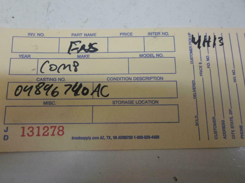 Transmission Control Module TCM TCU Chrysler Sebring 2000 04896740Ac
