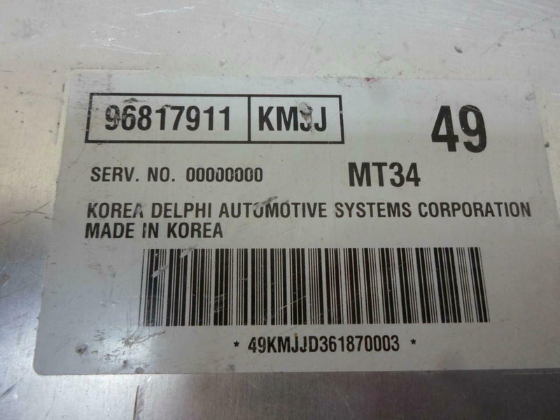 OEM Engine Computer Programmed Chevrolet Optra 2006 96817911 AT ECM PCM ECU