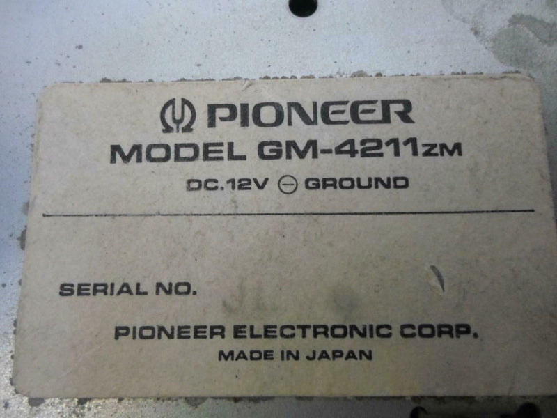 OEM Pioneer Radio Stereo Amplifier Mazda Mpv 1989 1990 1991 1992 Gm-4211Zm