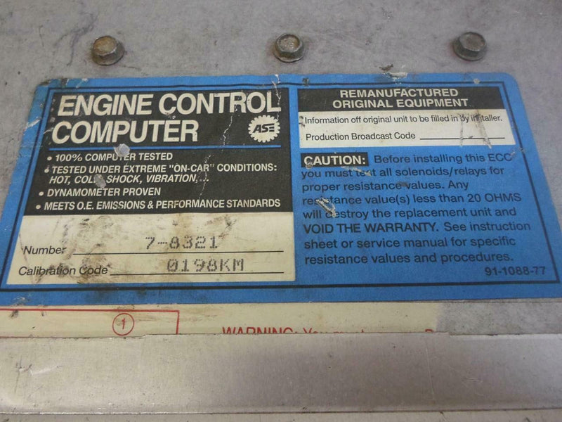 OEM Engine Computer Chevrolet Cavalier 1988 1989 1228321 2.0L ECM PCM ECU