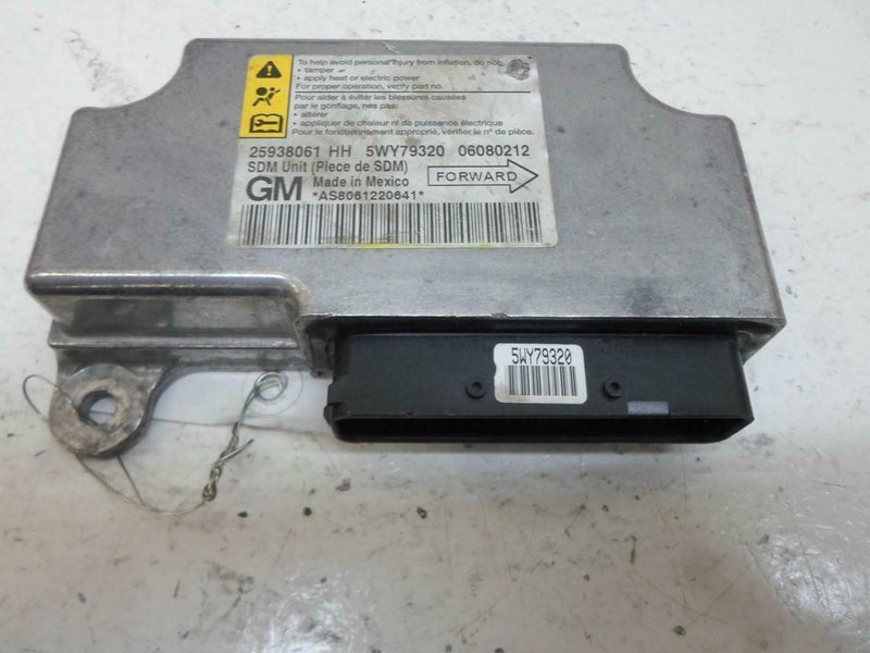 Airbag Control Module Chevrolet Hhr 2008 25938061