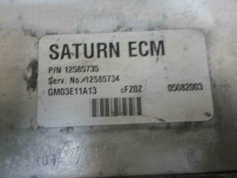 OEM Engine Computer Programmed Plug & Play Saturn Ion 2003 12585735 12585734 2.2L PCM