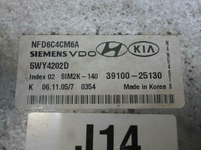 OEM Engine Computer Hyundai Sonata 2006 2007 2008 39100-25130 2.4L AT ECM PCM