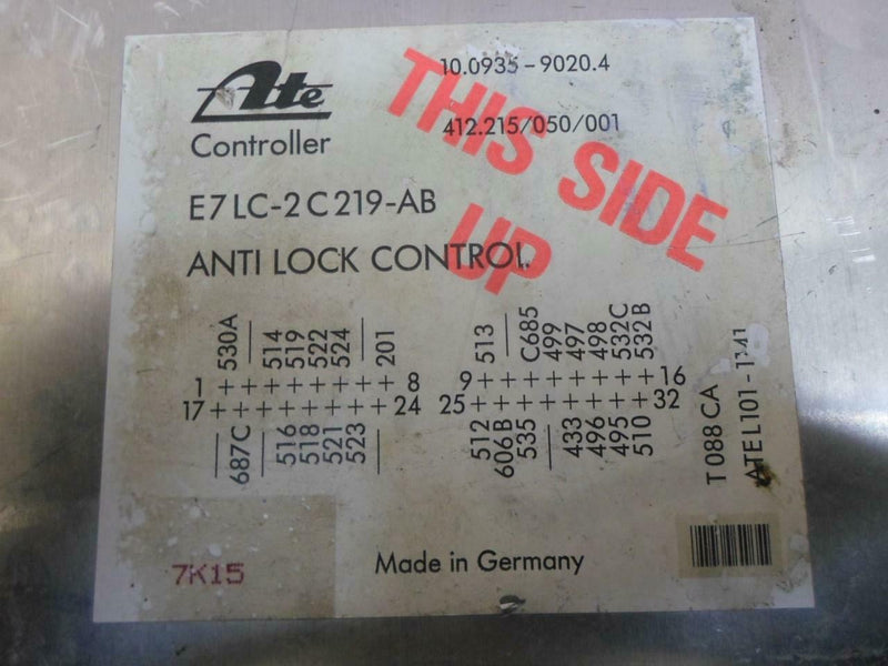 ABS Control Module Lincoln Mark Series 1987 1988 1989 E7Lc-2C219-Ab