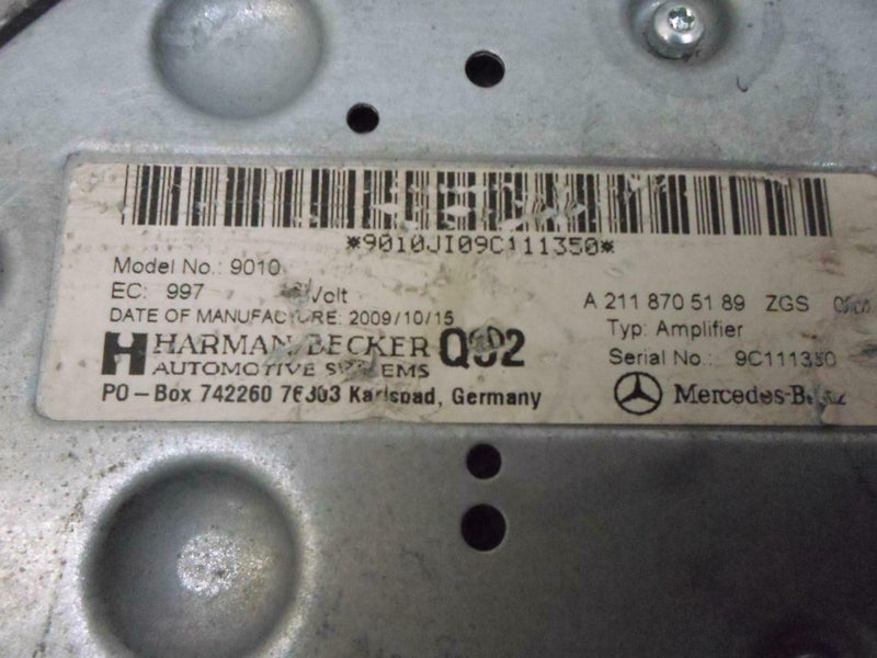 OEM Amp Amplifier Mercedes Benz Cls-Class 2010 2011 2012 211 870 51 89