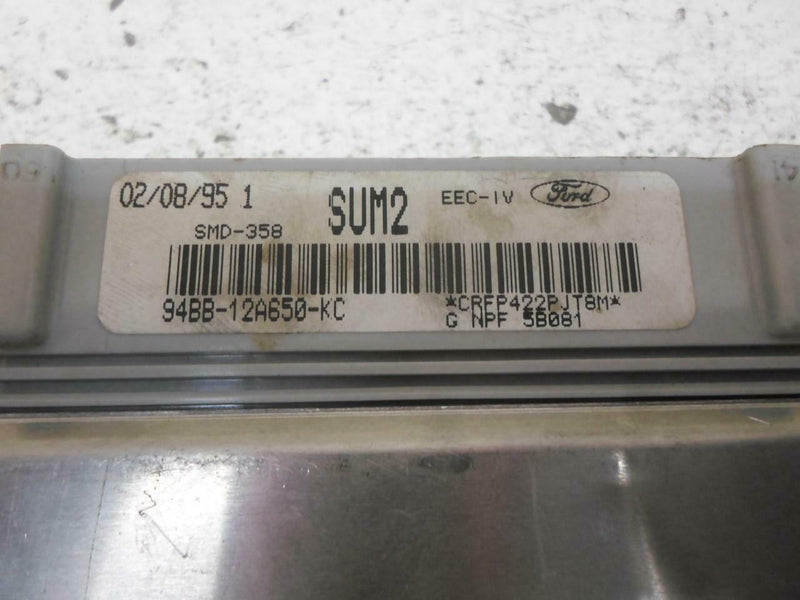 OEM Engine Computer Ford Contour 1995 94Bb-12A650-Kc Sum2 2.0L Mt ECM PCM ECU