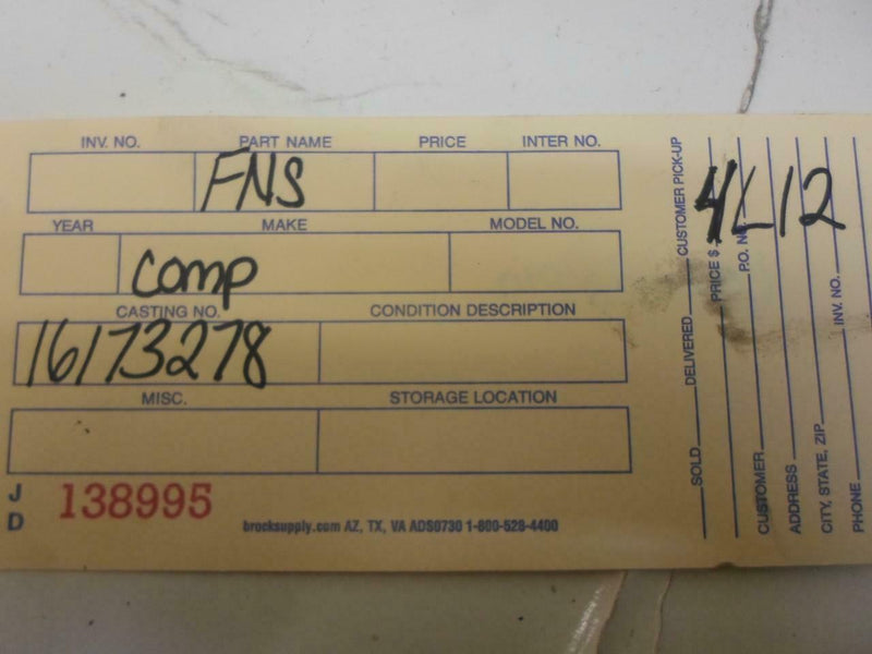 OEM Engine Computer Chevrolet Beretta 1993 16173278 2.3L ECM PCM ECU