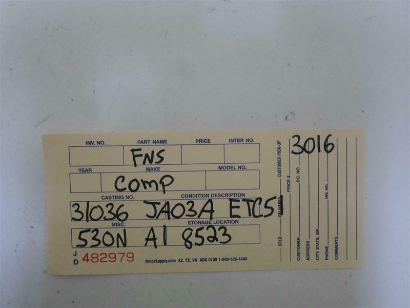 Transmission Control Module TCM TCU Nissan Altima 2007 2008 31036 Ja03A