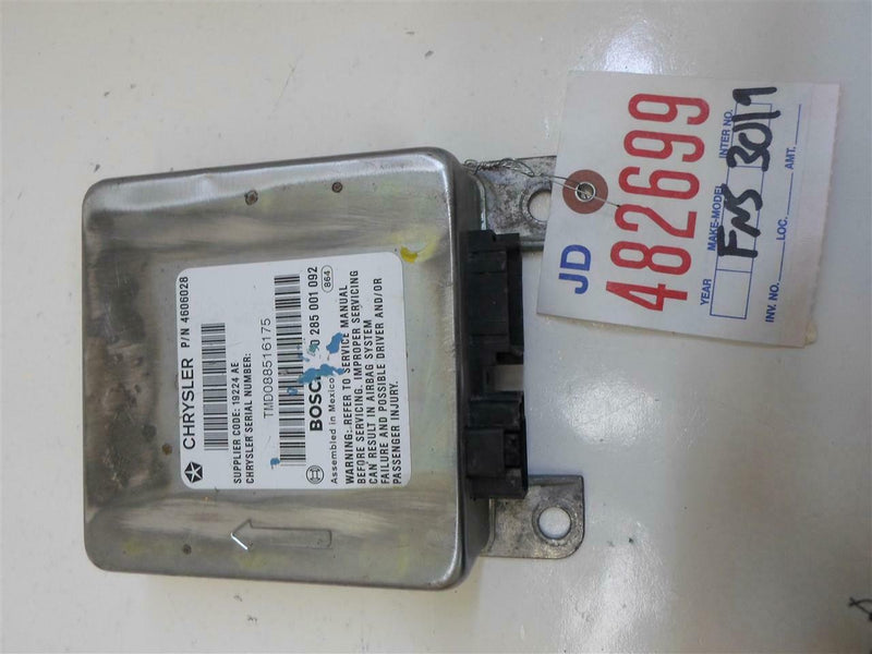 Airbag Control Module Chrysler Cirrus 1995 1996 4606028