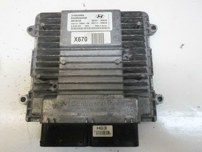 OEM Engine Computer Hyundai Sonata 2011 2012 39111-2G670 2.4L AT ECM PCM ECU