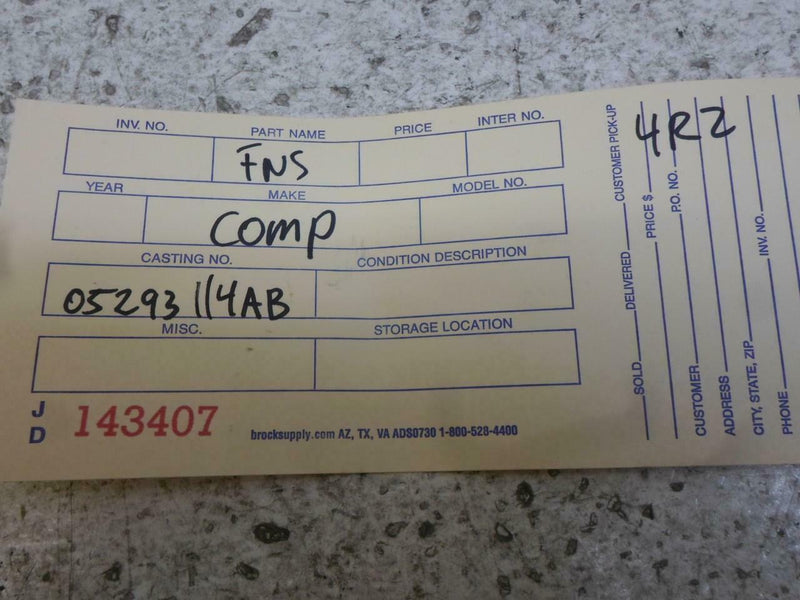 Transmission Control Module TCM TCU Chrysler Sebring 1997 1998 05293114Ab