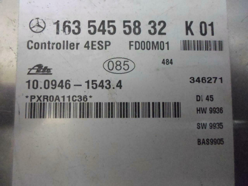 Transfer Case Control Module Mercedes-Benz W163 ML-Class 2000 1635455832