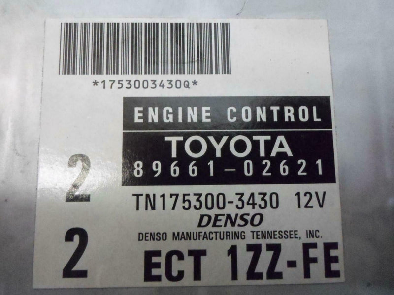 OEM Engine Computer Programmed Plug & Play Toyota Corolla 1999 2000 89661-02621 AT