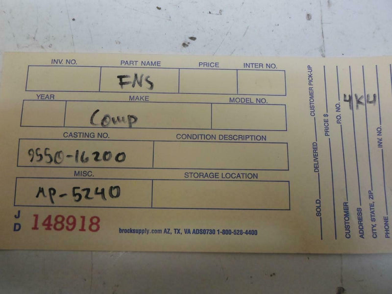 Emission Control Module Toyota Tercel 1987 1988 1989 89550-16200