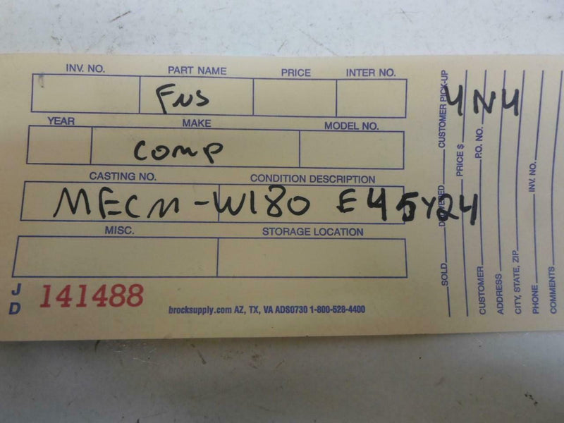 OEM Engine Computer Programmed Plug & Play Nissan Pathfinder 1996 Mecm-W180 E4 AT ECM