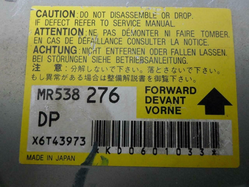 Airbag Control Module Mitsubishi Diamante 2001 2002 2003 Mr538276