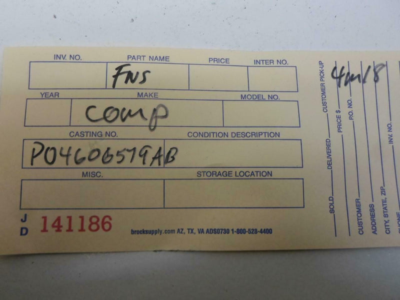 Transmission Control Module TCM TCU Chrysler Sebring 1999 2000 04606579Ab
