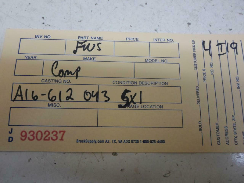 OEM Engine Computer Nissan Pickup 1985 1986 A16-612 043 ECU ECM PCM