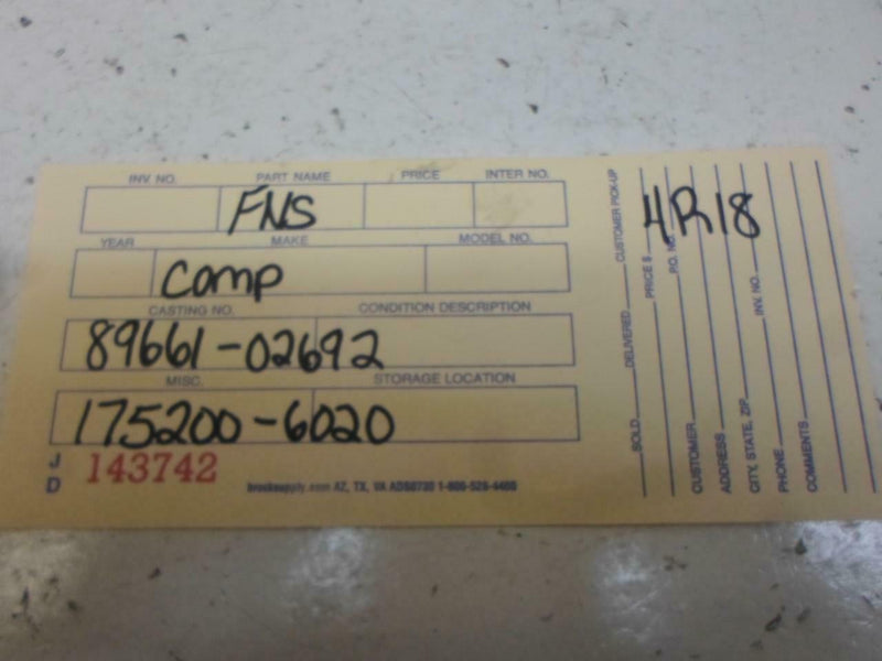 OEM Engine Computer Programmed Plug & Play Toyota Corolla 2000 89661-02692 AT ECM