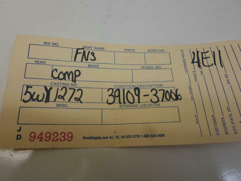 OEM Engine Computer Hyundai Sonata 2001 39109-37006 PCM ECM ECU