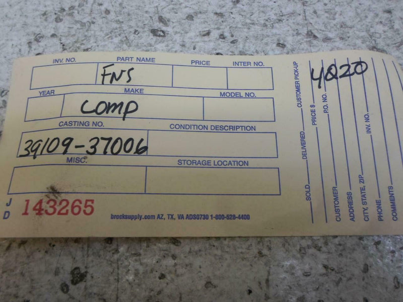 OEM Engine Computer Hyundai Sonata 2001 39109-37006 PCM ECM ECU