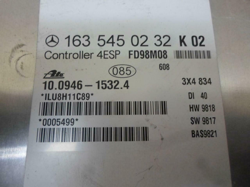 ABS Control Module Mercedes-Benz ML-Class 1998 1999 1635450232