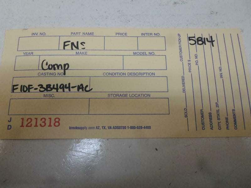 Suspension Control Module Lincoln Continental 1992 1993 1994 F10F-3B494-Ac