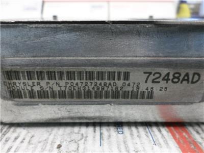 OEM Engine Computer Programmed Plug&Play 1999 Chrysler Sebring 5293191Ac 2.0L